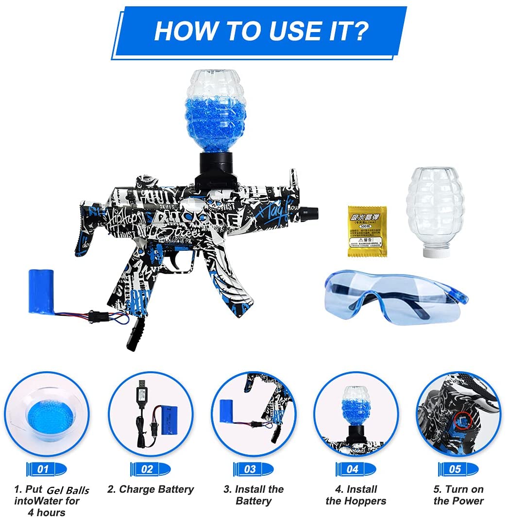 Electric with Gel Ball Blaster, Eco-Friendly Splatter Ball Blaster