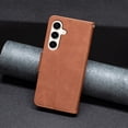 thumbnail image 5 of Compatible with Samsung Galaxy S25 Wallet Case for Women Man, Premium PU Leather Folio Flip Case with Card Holders Kickstand Wrist Strap, Luxury Shockproof Protective Phone Cover, Brown, 5 of 6