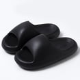 thumbnail image 4 of 2024 Women Slippers Summer Cute EVA Platform Thick Sole Slides Couples Solid Color Comfortable Non-slip Home Slippers, 4 of 6