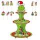 thumbnail image 1 of Soporte de cartón XCF para tartas navideños 3 niveles Grinch, 1 of 4