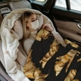 thumbnail image 2 of Ginger (1) Throw Blanket for Stylish Warm Winter Cabin Ultra-Soft Micro Fleece Blanket, Premium Microfiber, Silky Soft, Plush, Warm and Lightweight for Couch, Sofa, Bed - 40"X30", 2 of 5