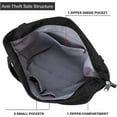 thumbnail image 2 of Bolso de mano de pana para mujer, bolsos hobo de hombro grandes, bolsos casuales, bolso de trabajo de compras de gran capacidad (negro), 2 of 5