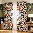 thumbnail image 2 of Manfei Retro Duck Camo Blackout Curtains, Countryside Camouflage Window Curtains Pack of 2 (38x45 Each), Wheat Orange, 2 of 6