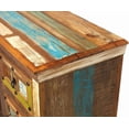 thumbnail image 5 of Beaumont Lane Boho Chic Painted Rustic Entertainment Console in Brown, 5 of 5