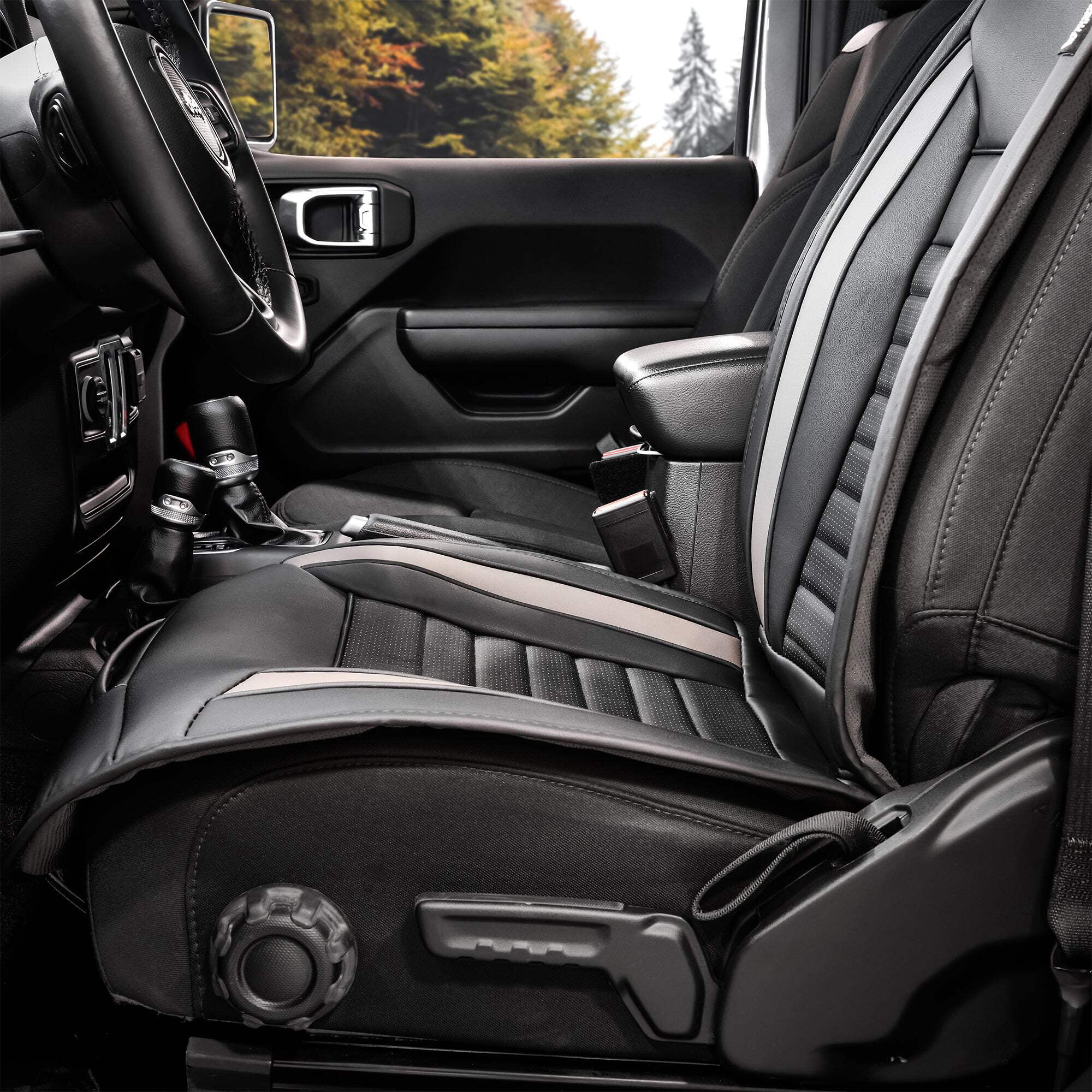 Masque Universal Fit Seat For Vehicles, Luxury Series - Gray, Model 63054