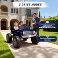 thumbnail image 4 of Chevrolet Cheyenne 24 Volt Ride on Toys with Remote, Ride on Truck for Big Kids 3-8 Years, Wisairt Power Car Wheels with 2 Seater, Blue, 4 of 10