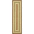 thumbnail image 3 of SAFAVIEH Braided Cirino Bordered Machine Washable Reversible Runner Rug, Rust/Multi, 2'3" x 8', 3 of 6