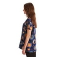thumbnail image 2 of Just Love V-Neck Stretch Top for Women (Stretch Fabric Blue - Celestial, X-Large), 2 of 3