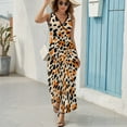 thumbnail image 5 of Leopard Print Pattern Art Sleeveless Dress Women's Summer Suit Dresses for Women 2025 Luxury Party Dress, 5 of 6