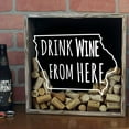 thumbnail image 6 of Torched Lowa Wine Corks Shadow Box Wall Mount Decor 13"x13"x3" Gray, 6 of 8