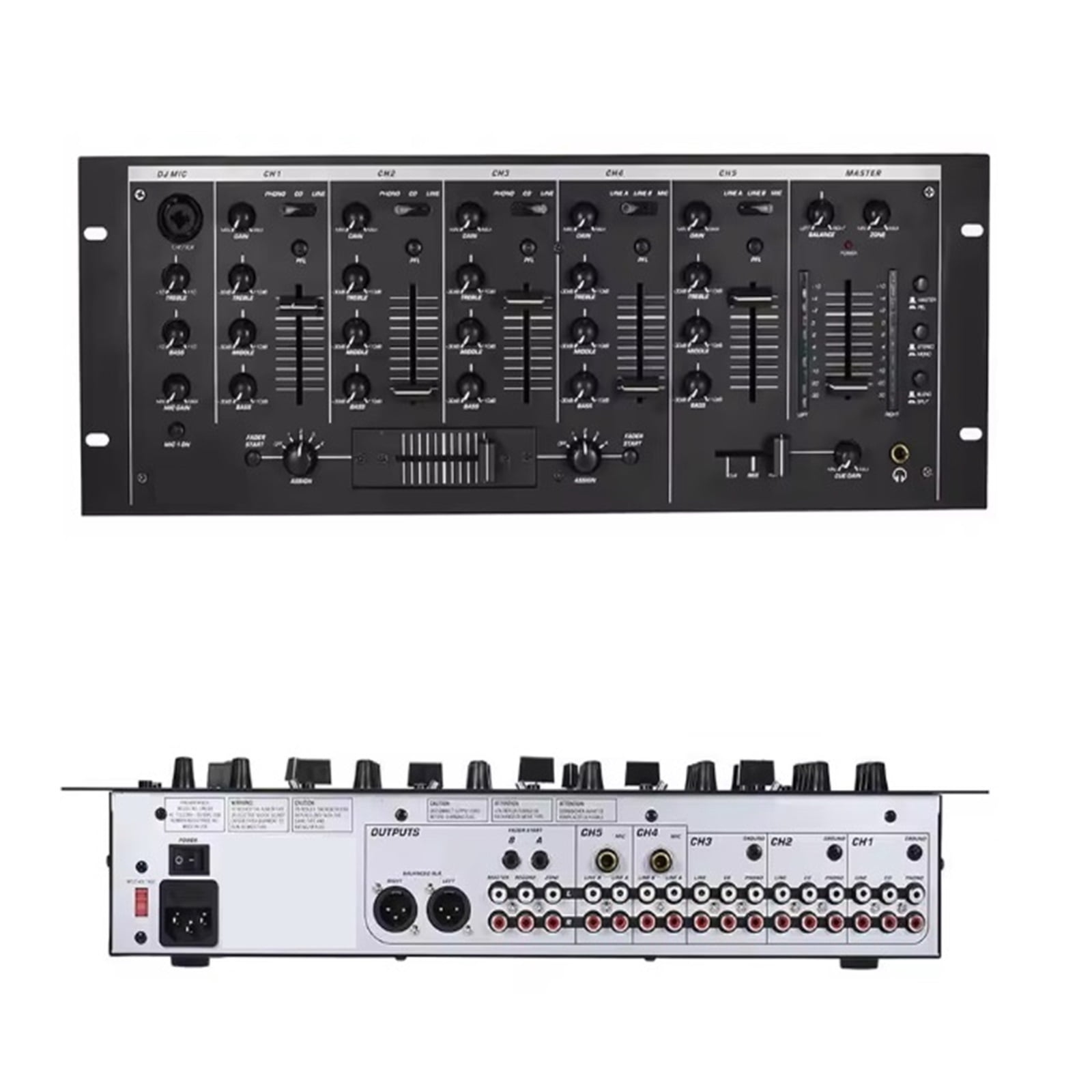 Professional Sound Mixer with Amplifier Integrated Sound Equalizer Mixing Console Dj Eequipment ,Bass & Treble Control