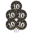 thumbnail image 2 of PMU Happy Birthday 10 Gold Stars 18 Inch Mylar Balloon Pkg/25, 2 of 3