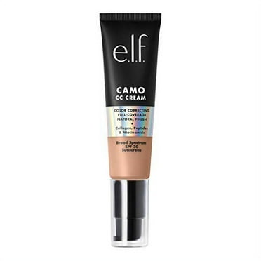 e.l.f. Camo CC Cream, Color Correcting Medium-To-Full Coverage Foundation with SPF 30, Light 280 N, 1.05 Oz (30g)