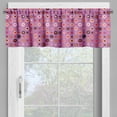 thumbnail image 4 of Ambesonne Abstract Valance & Curtain, Valentine Romance Love, 55"x36", Fuchsia Red Salmon, 4 of 6