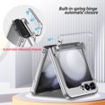 thumbnail image 4 of Frusde Case for Samsung Galaxy Z Flip 6 with Hinge Protection Full Body Protective Cover with Wallet Card Holder, 4 of 10