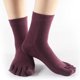 thumbnail image 5 of Calcetines cómodo punta Calcetines altos de Calcetines deportivos Púrpura Sunnimix Calcetines de algodón de cinco dedos, 5 of 5