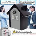thumbnail image 3 of (Silver) Wall-mounted key cabinet with digital code & emergency keys, large key cabinet XL size outdoor key cabinet, 3 of 5