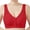 Red, variant on MVRLSH Sports Jelly Bras for Women Summer Thin Cotton Front Button Vest Large Size Comfort Underwear Strapless Bra