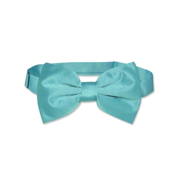 Vesuvio Napoli BOWTIE Solid TURQUOISE BLUE Color Men's Bow Tie for Tuxedo Suit
