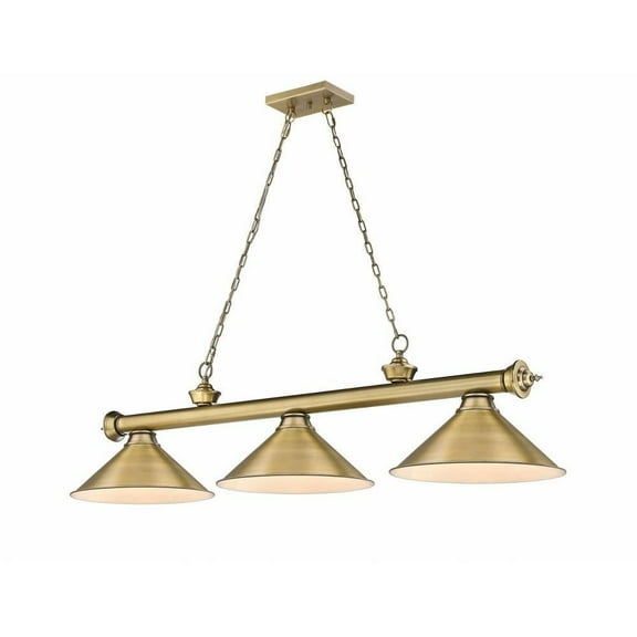 3 Light Billiard in Traditional and Classical Style-18.75 inches Tall and 14 inches Wide Bailey Street Home 372-Bel-4596714
