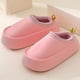 thumbnail image 1 of Winter Fashion Couples Plush Slipper Women's Platform Slippers Men Eva Waterproof Slippers Outdoor Shoes Indoor SlippersPink44-45(27cm), 1 of 5