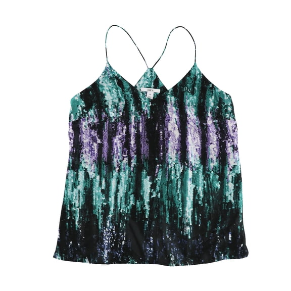 Bar Iii Womens Sequin Print Tank Top