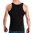 thumbnail image 4 of LADIGASU Men's Summer Solid Color Sleeveless Base Sports And Fitness Round-Neck Tank Top, 4 of 6