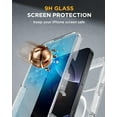 thumbnail image 4 of FABEN-Magnetic pour iPhone 16 Pro Max Étui 6.9 Pieds' Antichoc Militaire Intégral pour 16 Pro Max, Protecteur d'Écran en Verre Intégré & Protecteur de Caméra avec MagSafe, Paillettes Claires, 4 of 4