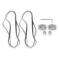 thumbnail image 3 of Poulie de Distribution avec Courroie, Stable 2Pcs Précision en Alliage d'Aluminium Caoutchouc Rapport de Transmission Constant Poulie de Distribution pour Presse à Percer 8mm, 3 of 8