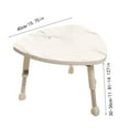 thumbnail image 3 of Kumdkd Foldable Lift Table, Height Adjustable Play Table - 15.75x15.75in Adjustable Height Small Space Furniture, Graffiti-Ready Art Table, Suitable for Home & Camping (White), 3 of 7