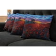 thumbnail image 5 of Ambesonne Colorful Throw Pillow Cover 4 Pack, Poppy Flower Garden, 18", Multicolor, 5 of 5