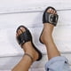 thumbnail image 4 of Amzcrzy Zapatos de mujer,Zapatos de mujer,Zapatillas de mujer, Sandalias y pantuflas planas con estampado de leopardo para mujer con hebilla de metal Sandalias Mujer Zapatillas De Casa, 4 of 9