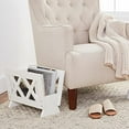 thumbnail image 5 of Frenchi Home Furnishing Contemporary Magazine Rack, White, 5 of 5