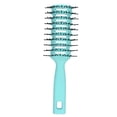 thumbnail image 2 of Detangling Hair Brush with Rounded Nylon Teeth, Hollow Back Design, Curved Body, Non Slip Handle, Hanging Hole for Hair Care, 2 of 7