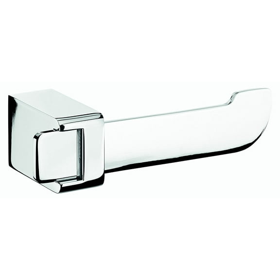 Alice polished chrome toilet paper holder without lid. Bath tissue holder