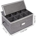 thumbnail image 4 of Cajas de almacenamiento, contenedores de caja de almacenamiento para copas de vino para cristalería o cristal, sostiene copas de vino tinto o blanco, 4 of 5