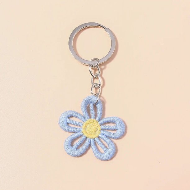 LLavero de cereza de cristal para mujer y hombre, colgante creativo de fruta, joyería artesanal