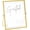 Gold, variant on Wedding Guest Book Sign, 8x10 Gold Floating Picture Frame | Double glass metal frame, fits 6x8 insert, wedding guest book station, reusable tabletop frame for signs and photos