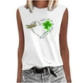 thumbnail image 1 of Patrick's Day Casual Mujer Sin mangas O-cuello Impreso Tops Damas Chaleco Pompotops  lopia997278, 1 of 4