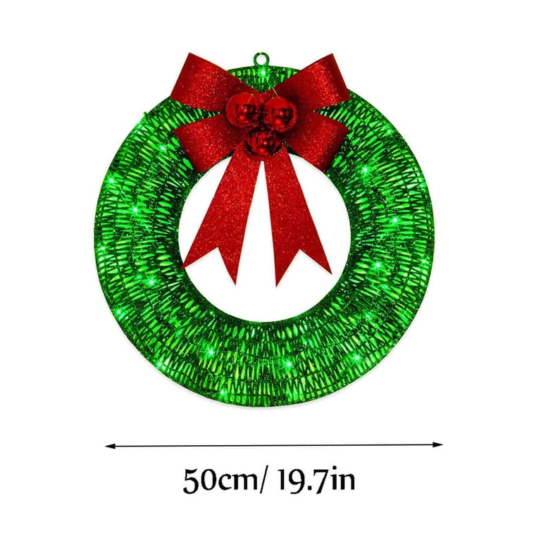 24 Inch Christmas Wreath For Front Door – Farmhouse Style With Pine Cones, Bows & Decorative Balls