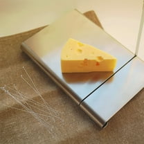 BESTOYARD Metal Cheese Slicer, Stainless Steel, Userfriendly Design, Ideal for Cheese and Butter, 12Pcs