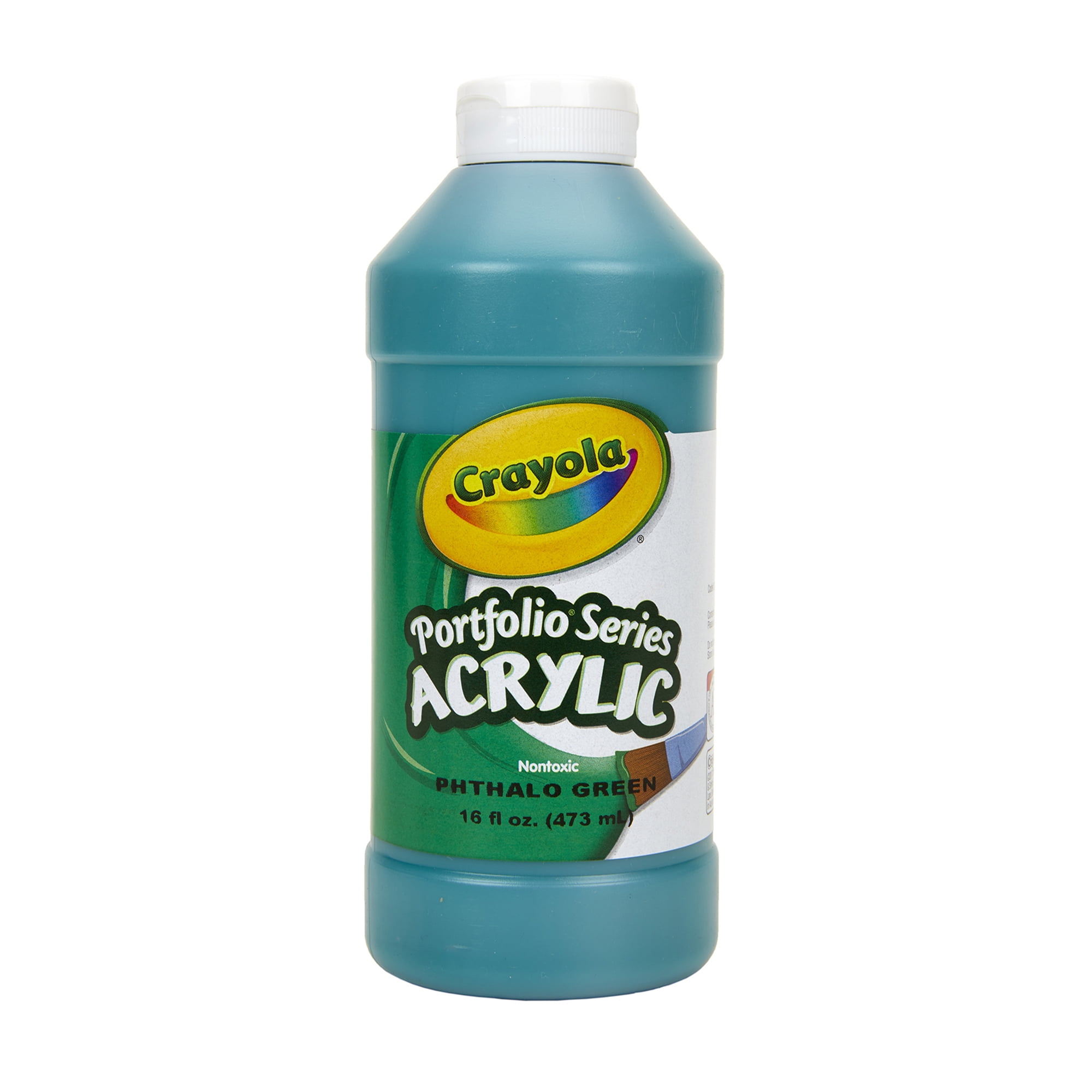 Crayola Portfolio Series Acrylic Paint, 16 oz., Phthalo Green, Pack of 2