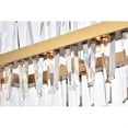 thumbnail image 4 of Serephina 42 inch crystal rectangle chandelier light in satin gold, 4 of 5