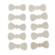 thumbnail image 2 of 10x artesanías de adorno de espalda plana para bricolaje pinzas para el cabello artesanías con lazo para el cabello 50x25x5mm Gloria Imitación perla Flatback Charm, 2 of 9