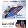 thumbnail image 3 of Funda con Soporte Magnético invisible, Delgada Mate, para iPhone 12/12 Pro, Morado, 3 of 7