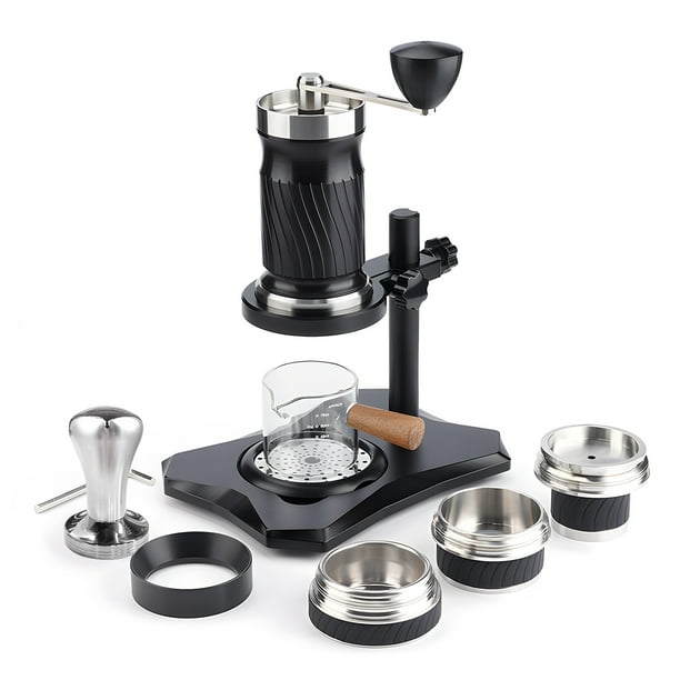 Portable Espresso Machine 9 12Bar Variable Pressure Manually Operated Compact Travel Coffee Maker Portable Manual Espresso Coffee Maker Machine with Professional Level Entry Level Powder B Walmart