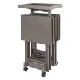 thumbnail image 1 of Isabelle 4 Tables à Collation Support de Rangement avec Plateau Amovible Fini Gris Huître, 1 of 12