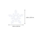 thumbnail image 3 of 15 piezas de adornos de copos de nieve de plástico para decoración (blanco), 3 of 5