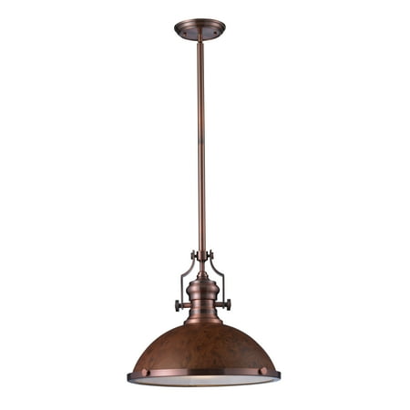 Landmark Lighting 66645 1 Chadwick Light Pendant In Burl Wood Chadwick 1 Light Pendant In Burl Wood
