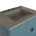 thumbnail image 6 of 31 in. Single Wooden Vanity  Aqua Blue with Gray Concrete Top Rectangle Sink, 6 of 6